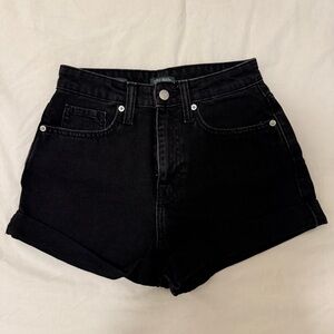 Wild Fable High Waist Black Denim Shorts